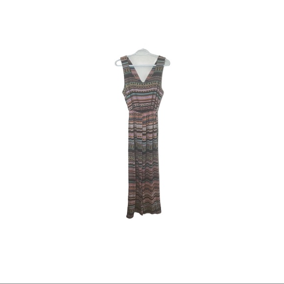 Espresso Tribal print jumpsuit - Picture 1 of 6